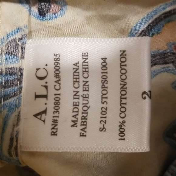 💕A.L.C.💕 Rylan Printed Puff Sleeve Top & Lucie Floral Maxi Skirt  ~ Apricot 2 - Picture 16 of 16